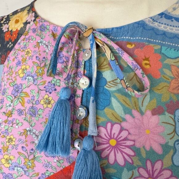 Spell & The Gypsy Cha Cha Boho Midi Dress | Free People | Medium - Picture 5 of 13